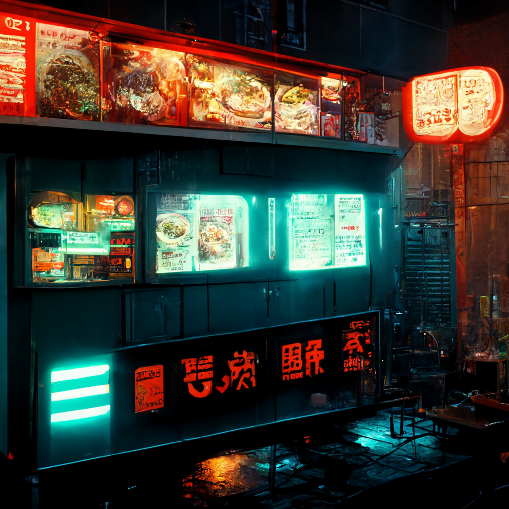 Futuristic Food Stalls - ArkMinted